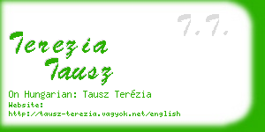 terezia tausz business card