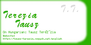 terezia tausz business card